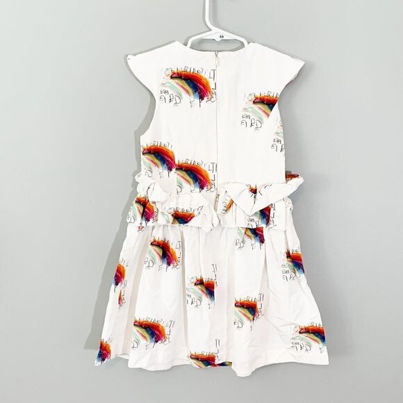 Hilda Henri cap sleeve rainbow girl's‎ zoya poem fit and flare dress - Size 8 - Picture 5 of 11